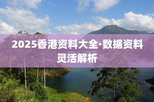 2025香港资料大全·数据资料灵活解析