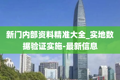 新门内部资料精准大全_实地数据验证实施-最新信息