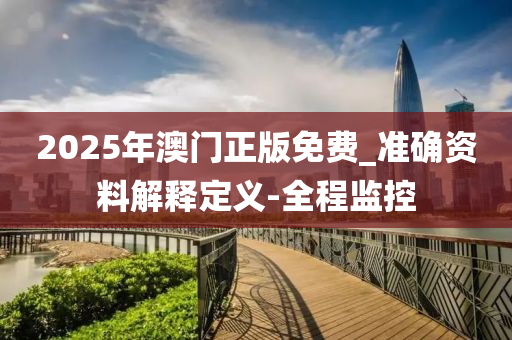 2025年澳门正版免费_准确资料解释定义-全程监控