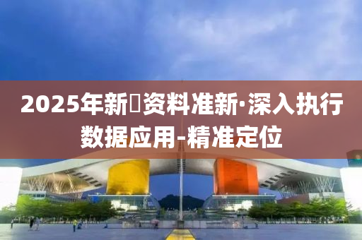 2025年新奧资料准新·深入执行数据应用-精准定位