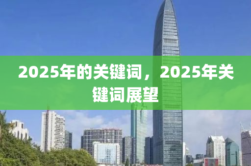 2025年的关键词，2025年关键词展望
