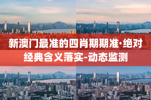 新澳门最准的四肖期期准·绝对经典含义落实-动态监测