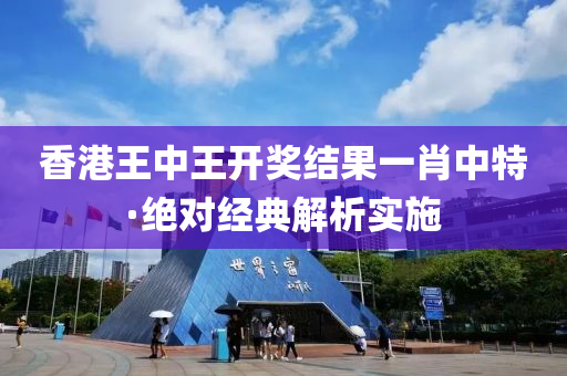 香港王中王开奖结果一肖中特·绝对经典解析实施