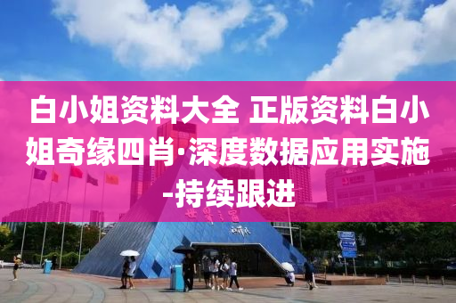 白小姐资料大全 正版资料白小姐奇缘四肖·深度数据应用实施-持续跟进