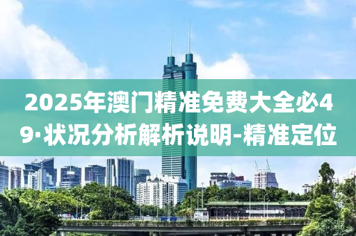2025年澳门精准免费大全必49·状况分析解析说明-精准定位