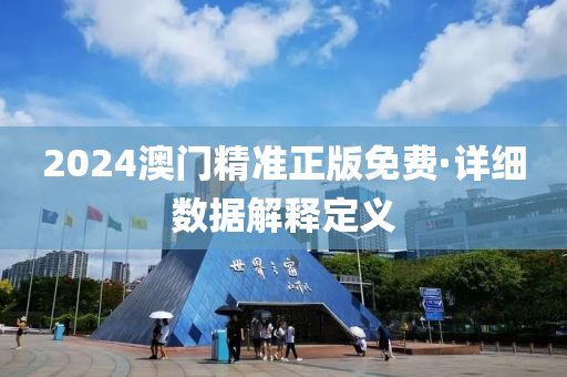2024澳门精准正版免费·详细数据解释定义