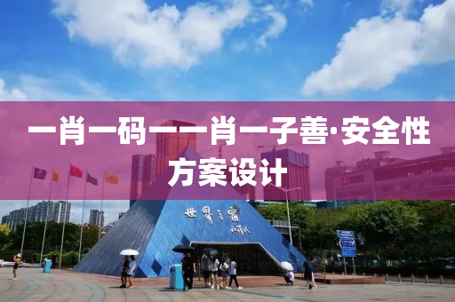 一肖一码一一肖一子善·安全性方案设计