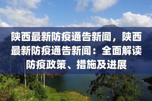 陕西最新防疫通告新闻，陕西最新防疫通告新闻：全面解读防疫政策、措施及进展