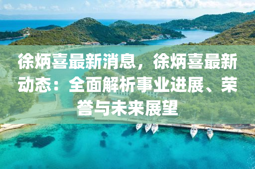 徐炳喜最新消息，徐炳喜最新动态：全面解析事业进展、荣誉与未来展望