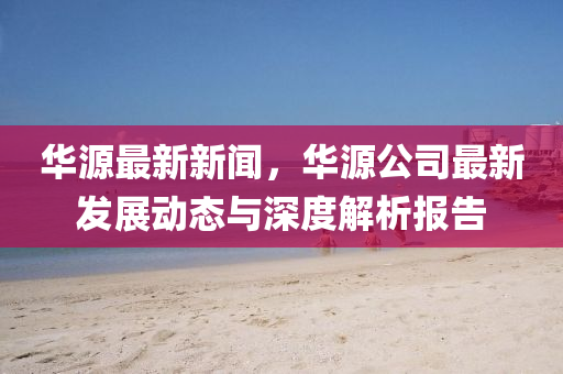 华源最新新闻，华源公司最新发展动态与深度解析报告