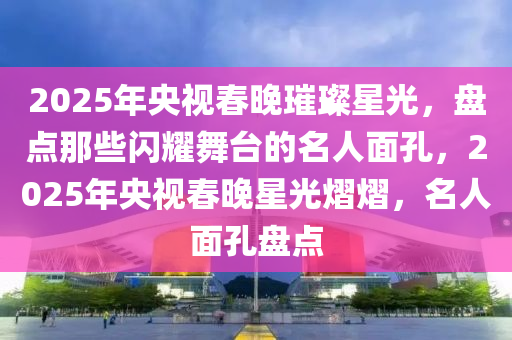 2025年央视春晚璀璨星光，盘点那些闪耀舞台的名人面孔，2025年央视春晚星光熠熠，名人面孔盘点