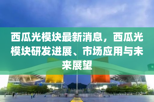 西瓜光模块最新消息，西瓜光模块研发进展、市场应用与未来展望
