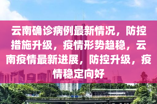 云南确诊病例最新情况，防控措施升级，疫情形势趋稳，云南疫情最新进展，防控升级，疫情稳定向好