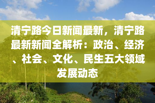 清宁路今日新闻最新，清宁路最新新闻全解析：政治、经济、社会、文化、民生五大领域发展动态
