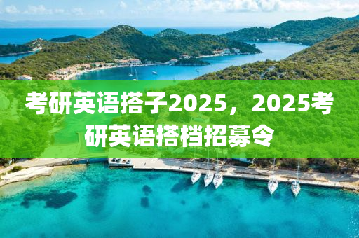 考研英语搭子2025，2025考研英语搭档招募令