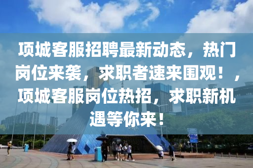 项城客服招聘最新动态，热门岗位来袭，求职者速来围观！，项城客服岗位热招，求职新机遇等你来！