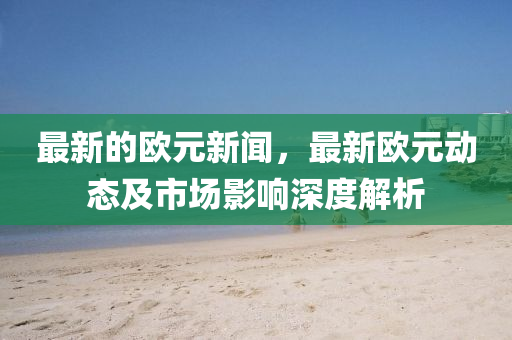 最新的欧元新闻，最新欧元动态及市场影响深度解析