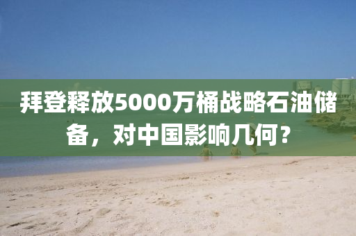 拜登释放5000万桶战略石油储备，对中国影响几何？