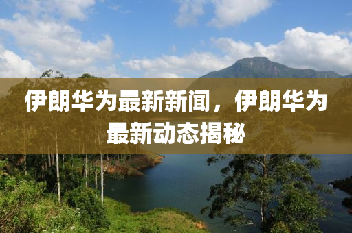 伊朗华为最新新闻，伊朗华为最新动态揭秘