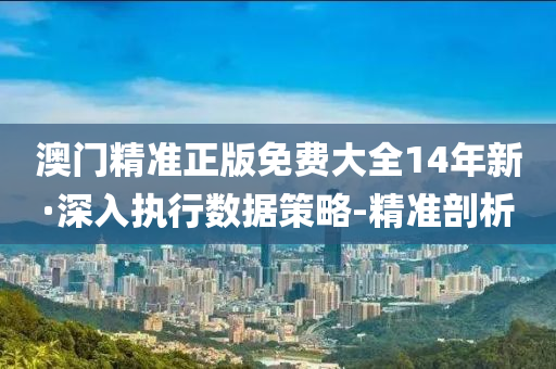 澳门精准正版免费大全14年新·深入执行数据策略-精准剖析