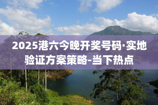 2025港六今晚开奖号码·实地验证方案策略-当下热点