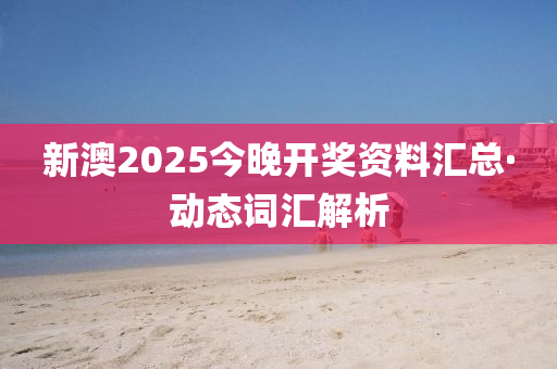 新澳2025今晚开奖资料汇总·动态词汇解析
