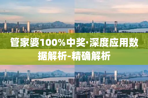 管家婆100%中奖·深度应用数据解析-精确解析