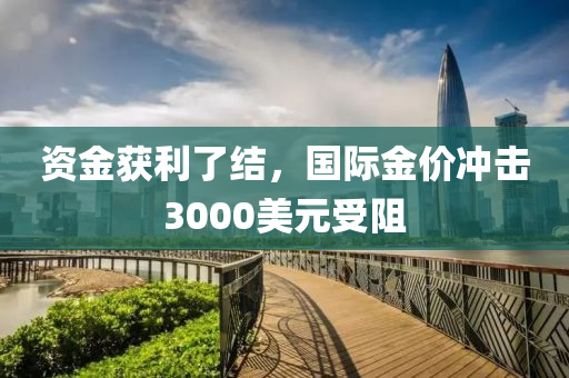 资金获利了结，国际金价冲击3000美元受阻