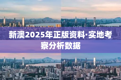 新澳2025年正版资料·实地考察分析数据