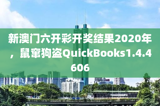 新澳门六开彩开奖结果2020年，鼠窜狗盗QuickBooks1.4.4606