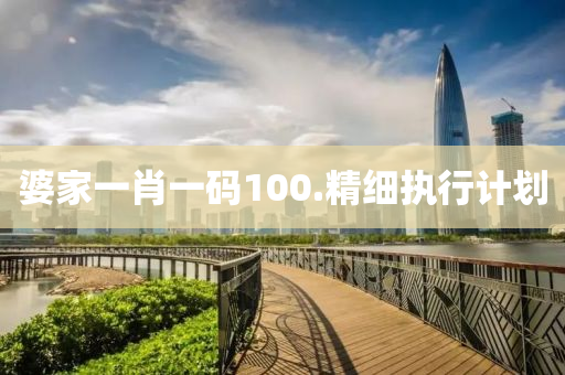 婆家一肖一码100.精细执行计划