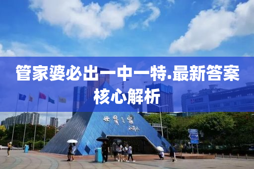 管家婆必出一中一特.最新答案核心解析