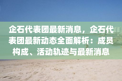 企石代表团最新消息，企石代表团最新动态全面解析：成员构成、活动轨迹与最新消息