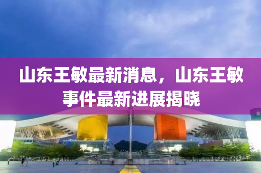 山东王敏最新消息，山东王敏事件最新进展揭晓