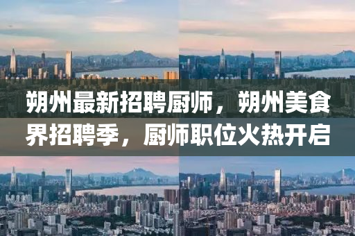 朔州最新招聘厨师，朔州美食界招聘季，厨师职位火热开启
