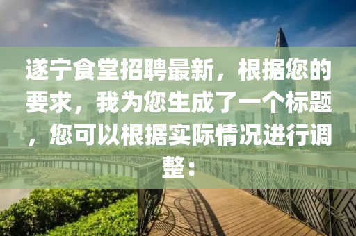 遂宁食堂招聘最新，根据您的要求，我为您生成了一个标题，您可以根据实际情况进行调整：