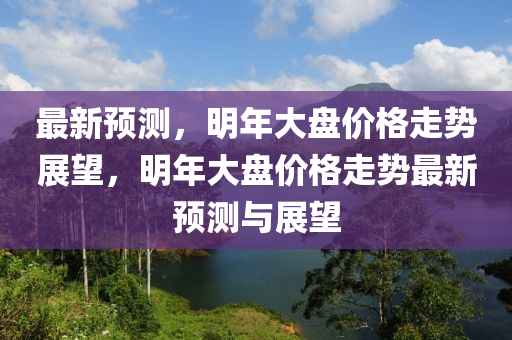最新预测，明年大盘价格走势展望，明年大盘价格走势最新预测与展望