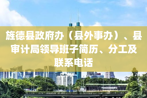 旌德县政府办（县外事办）、县审计局领导班子简历、分工及联系电话