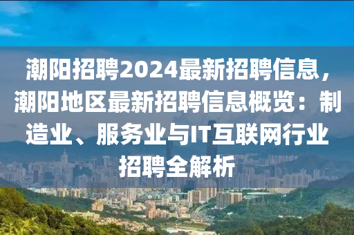潮阳招聘2024最新招聘信息，潮阳地区最新招聘信息概览：制造业、服务业与IT互联网行业招聘全解析