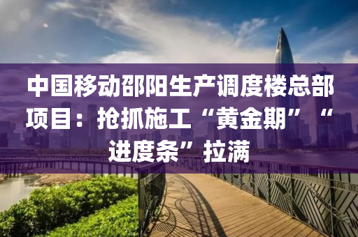 中国移动邵阳生产调度楼总部项目：抢抓施工“黄金期”“进度条”拉满