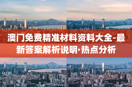 澳门免费精准材料资料大全-最新答案解析说明·热点分析