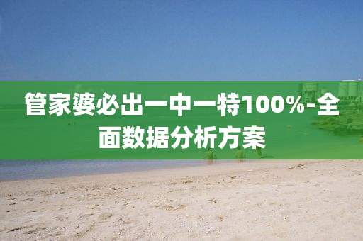 管家婆必出一中一特100%-全面数据分析方案