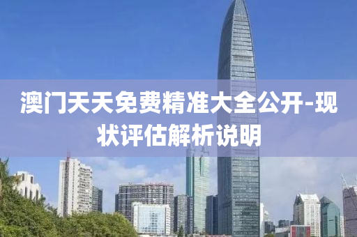 澳门天天免费精准大全公开-现状评估解析说明