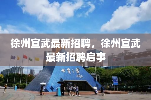 徐州宣武最新招聘，徐州宣武最新招聘启事