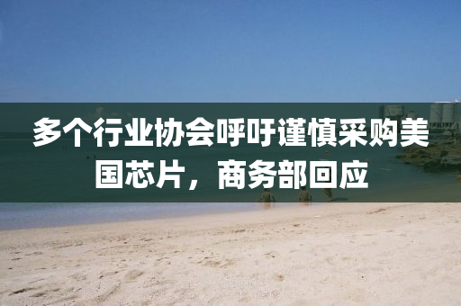 多个行业协会呼吁谨慎采购美国芯片，商务部回应