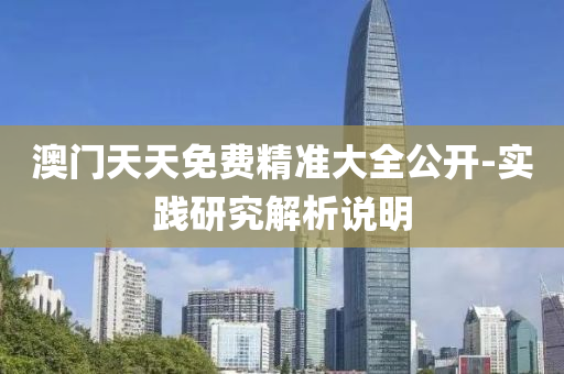 澳门天天免费精准大全公开-实践研究解析说明