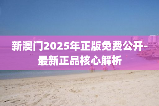 新澳门2025年正版免费公开-最新正品核心解析