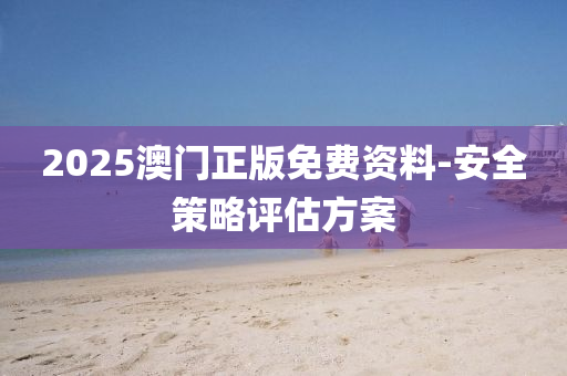 2025澳门正版免费资料-安全策略评估方案