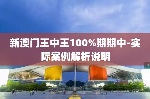 新澳门王中王100%期期中-实际案例解析说明