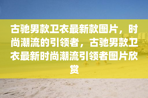古驰男款卫衣最新款图片，时尚潮流的引领者，古驰男款卫衣最新时尚潮流引领者图片欣赏
